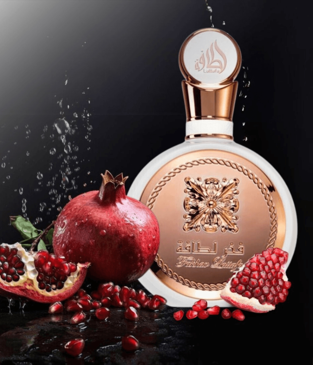 Perfume importado com romã e composição sofisticada